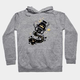 Black and Gold Zodiac Sign AQUARIUS Hoodie